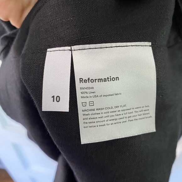 Reformation Reef Strapless Linen Mini Dress - Picture 5 of 5